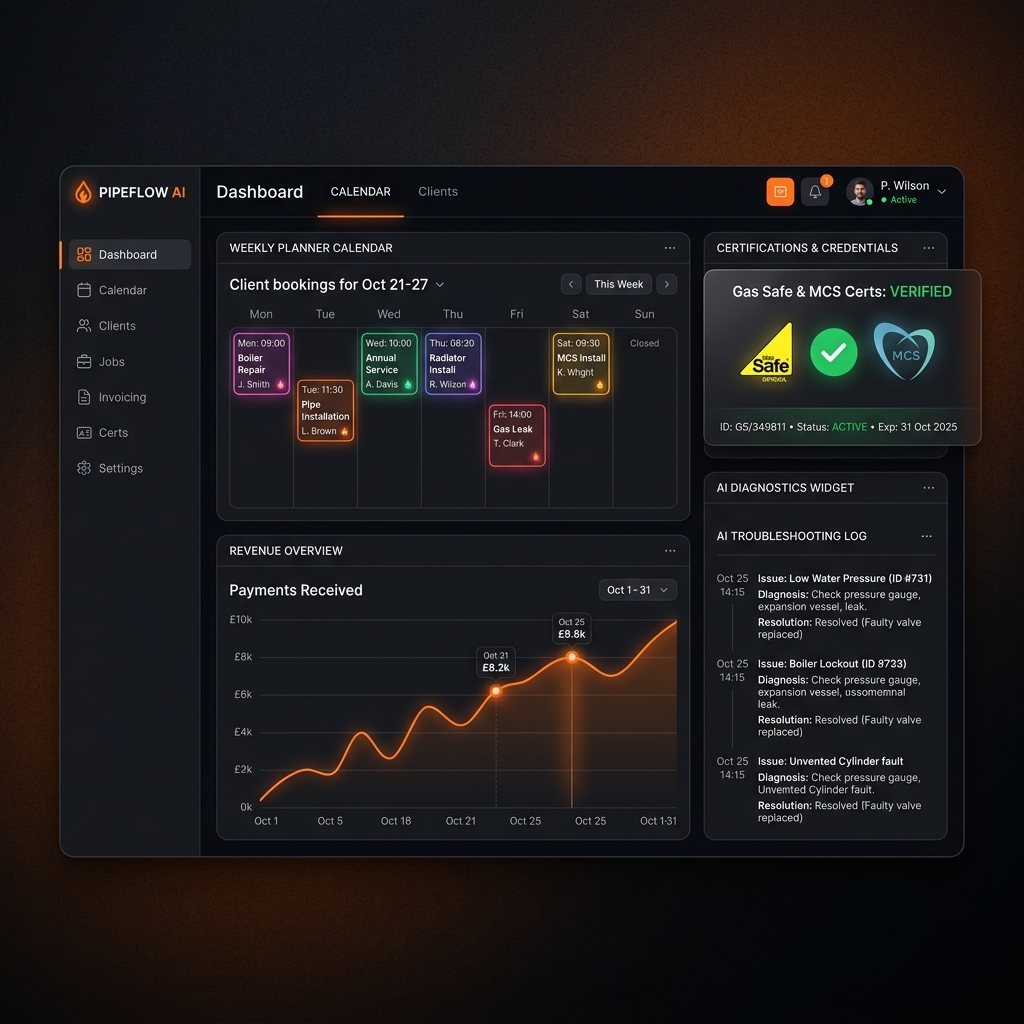 PipeworkHQ Business Control Dashboard